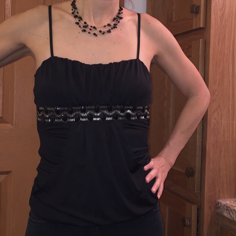 Taboo dressy black cami